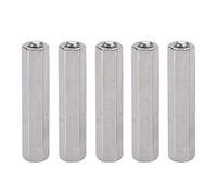 5 pezzi 65 mm 304 do di accoppiamento esagonale in acciaio inossibile M8, chiave esagonale compatibile per aste filettate, laboratorio a casa sospeso