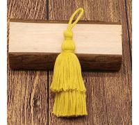 5 pezzi 9 cm colorati grandi nappe nappe segnalibro nappe boho troddel nappe per mobili nappe spesse nappe decorative nappa decorativa per fai da te accessori (giallo)