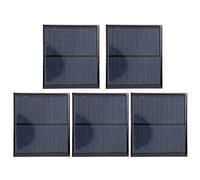 5 Pezzi 90x80mm Micro Mini Pannelli Solari, 6V 2W Pannello Solare Portatile, Pannello Fotovoltaico Piccolo, Plug and Play per Energia Solare, Home DIY, Progetti di Scienza