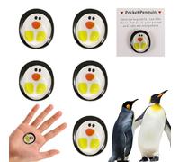 5 Pezzi A Little Pocket Penguin Hug for Penguin Gift Decoration, Mini Animal Decoration for Men Women, Simple Special Encourage for Birthday Wedding Party Valentines
