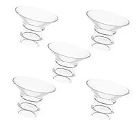 5 Pezzi Accessori Tiralatte, 13/15/17/19/21mm Indossabile Silicone Flangia Tiralatte Facile da Pulire Protezioni Tiralatte Parti di Ricambio Collettore Latte per Madri (Trasparente)