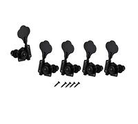 5 Pezzi Accessorio Chitarra Vintage Aperto Basso Chitarra Regolamento Pinze Macchina Accordatori Testa Nero 1L4R per 5 Corde Basso Nero