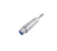 5 pezzi - Adattatore Audio OMNITRONIC XLR Femmina a Jack Stereo 6,3 mm - Pro Aud