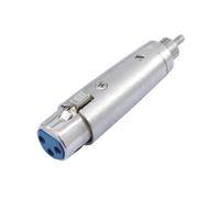 5 pezzi - Adattatore Audio Professionale OMNITRONIC RCA Maschio a XLR Femmina -