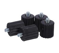 5 Pezzi Adattatore Filettato in Plastica 5/8" a 1/4" per Livelle | Giunto Rotante Portatile, per Piastre di Montaggio e Installazioni Interne, Nero, per Lavori di Rilievo