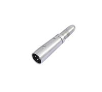 5 pezzi - Adattatore OMNITRONIC XLR 3 Poli Maschio a Jack 6.3mm Mono per Impiant