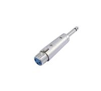 5 pezzi - Adattatore OMNITRONIC XLR(F) a Jack Mono 6,3 mm per Collegamenti Audio