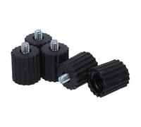 5 Pezzi Adattatore per Livello 5/8 a 1/4 Giunto Rotante Nero | Plastica Compatta, Cambio Rapido tra Supporti, per Strumenti di Misura e Piastre in Cantiere