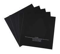 5 pezzi Adesivi adesivi riscaldati per letto di stampa 3D da 220x220 mm, adesivi per stampa riutilizzabili con superficie satinata per PLA ABS PETG, compatibili con la maggior part