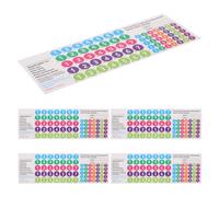 5 Pezzi Adesivi per Note per Pan Flute 18, Identificazione | Pvc Carta, per Musiche Scolastiche e Spettacoli All'aperto, Rapido Apprendimento per Principianti