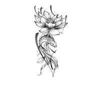 5 pezzi adesivi per tatuaggi animali colorati, tatuaggi semipermanenti adesivi per tatuaggi da festa aspetto realistico, impermeabili durata 1-2 settimane(XQB-672)