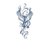 5 pezzi adesivi per tatuaggi minimalisti con piccole figure botaniche, adesivi per tatuaggi semipermanenti per feste, aspetto realistico, impermeabili, durata 1-2 settimane(GZS-048)