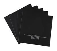 5 Pezzi Adesivo Per Lastera Hot Bed Stampante 3D 220X220Mm Nero Per Piattaforma Stampante 3D