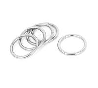 5 Pezzi anelli saldati O in acciaio inox cinghia gruppo di dimensioni 30mm x 3mm