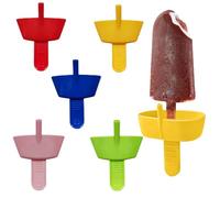 5 pezzi antigoccia, supporto per ghiaccio sul supporto per bambini, protezione antigoccia, supporto per ghiaccio con cannuccia, adatto per adulti, bambini e bambini (multicolore)