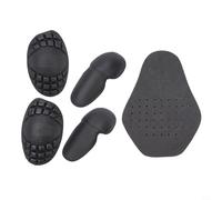 5 pezzi armatura moto set spalla ginocchio 5 pezzi moto | Kit completo da 5 pezzi, 2 spalle 2 ginocchia 1 imbottitura posteriore, copertura completa della parte superiore e inferiore
