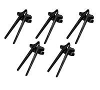 5 pezzi Bacchette da dito per i giocatori Clip per Snack Pinze per Dita a Mani Libere Niente mani sporche Accessori di gioco igienici (Nero)
