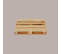 5 Pezzi Bancale Legno Naturale Mini Vassoio Pallet 8x12H2 cm