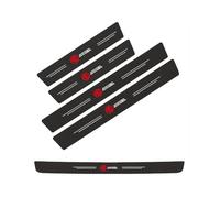 5 Pezzi Battitacco Auto in Fibra di Carbonio Protezioni per MG MG3/MG4 EV/MG5/MG6 / MG HS/MG Marvel R/MG ZS Antiusura Soglia AntiGraffio Benvenuto Pedaliera Styling Accessori