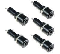 5 Pezzi Black 6x30mm Portafusibile Su Pannello Switch Electronics 10A 250VAC