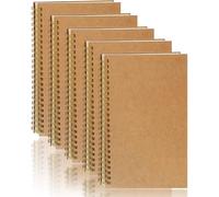 5 Pezzi Blocco Note A5 Quaderni a Spirale a Quadretti, Quaderno Appunti A5 in Co