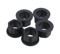5 Pezzi Boccola Flangia Esagonale per Tosaerba Struttura in Plastica Nera, Resistente agli Urti e Riduce Rumore, Misura 3.00x3.00x1.80 Cm per Giardino Esterno