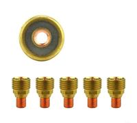 5 pezzi boccole di serraggio in rame per torce di saldatura TIG serie 9/20/25 con struttura a gas, per comuni tipi di bruciatori WP-9 WP-20 WP-25, per saldatura TIG (45V44)