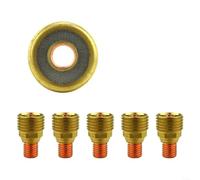 5 pezzi boccole di serraggio in rame per torce di saldatura TIG serie 9/20/25 con struttura a gas, per comuni tipi di bruciatori WP-9 WP-20 WP-25, per saldatura TIG (45V45)