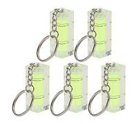 5 Pezzi Bolla Livella Piccola Quadrato, 15 * 15 * 40mm Mini Livello Piccola Livella a Bolla d'Aria con Portachiavi, Livello Tascabile Per Misurazione a Bolla Orizzontale