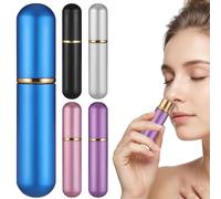 5 Pezzi Bottiglia Aromaterapia Nasale con Stoppini in Metallo | Conservazione Sicura, Uso Semplice e Protezione Contro le Perdite, Accessorio con Cinque Stoppini Colore Casuale