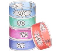 5 pezzi Braccialetti in vinile Braccialetti per eventi in plastica Festival