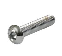 5 pezzi Bullone a testa bombata M8 x 70 mm, cromato