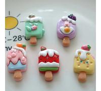 5 pezzi Calamite da frigo a forma di simpatici gelati, calamite da frigo personalizzate adatte per cucina, ufficio, lavagna, armadietto, lavastoviglie, decorazione della casa e della cucina, regalo pe