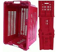 5 pezzi CASSETTA OLIVE UVA IMPILABILE PLASTICA TRAFORATA IMPILABILE 1 PZ 52 X 35 H 31