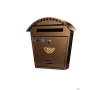 Cassetta Postale Chalet Espresso Posta 717 Con Tettuccio E Serratura Marrone