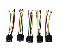 5 pezzi Cavo a 5 pin Connettore per relè presa cablaggio DC 12V compatibile con auto