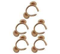 5 Pezzi Cerchietto Orecchie Orso Marrone in Peluche per Donne | Morbido Tessuto, Vestibilità Sicura e Confortevole, per Viaggio e Feste, Stile Tenero e Versatile