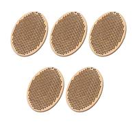 5 Pezzi Chip in Legno per Punto Croce, Mini, Fai da Te, Pendente | Legno Chiaro, Pronto da Tingere e Decorare, Accessori Fai da Te Inclusi, Forma e Originale