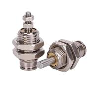 5 pezzi CJPB 6/10/15 Mini cilindro pneumatico ad aria a semplice effetto Tipo micro ago a forma di corsa 5 10 15 20 mm(CJPB10x20,No External Thread-B)