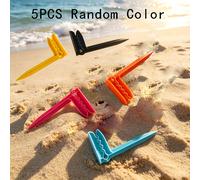 5 pezzi Clip per Telo Mare Colori Casuali, da Spiaggia in Plastica Resistente, Antivento per per Lettini da Sole, Piscina, Patio, Mantengono i Teli da Non Svegliare, Mollette per Vestiti