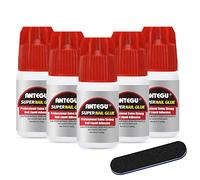 5 Pezzi Colla Per Unghie Finte con un Pennello, Nail Bond Colla, 5g Super Forte per Colla Unghie Tip Adesivo Super per falsi nail glue per fai da te