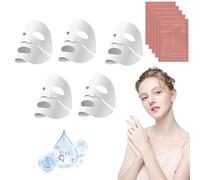 5 Pezzi Collagen Mask, Maschera Collagene Viso, Collagen Real Deep Mask, Riduce le Linee Sottili e le Rughe, Minimizzare i Pori, Migliorare l'elasticità (B)