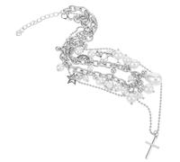 5 Pezzi Collana A Con Faux Pearl, , Vintage