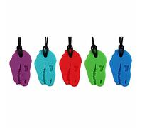 5 pezzi Collana da masticare sensoriale Ciondolo in silicone per uso alimentare Massaggiagengive Dinosaur Skull Bite Collana Baby Bite Toy Molare Stick Giocattolo da masticare per autismo Dentizione