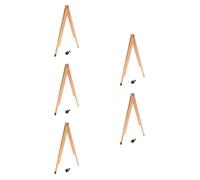 5 Pezzi Compasso da Disegno in Legno Doppio Uso e Bracci Regolabili | Supporto Integrato per Gesso e Lavagna Bianca, Presa Sicura, per Aula e Pratica di Disegno