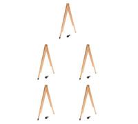 5 Pezzi Compasso da Disegno, Legno, Doppia Funzione | Clip Integrata per Lavagna Bianca, Bracci Regolabili, Presa Sicura, per Aula e Matematica