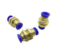 5 pezzi Componenti pneumatici PM-4 PM-6 PM-8 PM-10 PM-12 Raccordo rapido in ottone for paratia(PM-10)
