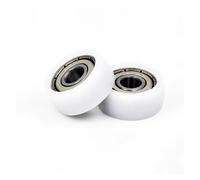 5 pezzi con cuscinetto in nylon rivestito in plastica piccola puleggia POM ruota guida rullo in plastica/portante/usura(5pcs 3x12x3)