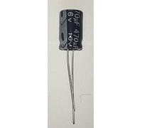 5 PEZZI CONDENSATORE ELETTROLITICO 470 UF MF 16 V 105°- 10X12,5MM.