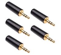 5 Pezzi Connettore Audio Jack Stereo 3.5mm Dorato Placcato CLIFF FT6301